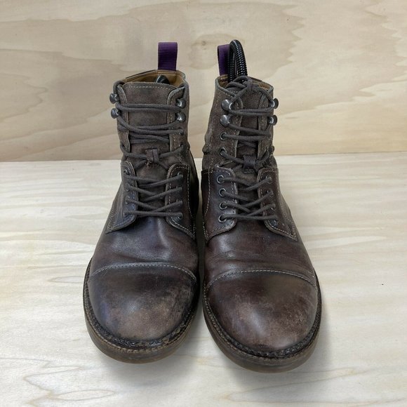 Clarks Mens Leather Lace Up Ankle Combat Boots Round Toe Brown 16501 Size 8.5 M main image 9
